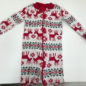 Hanna Andersson Organic Reindeer Zipper Pajama